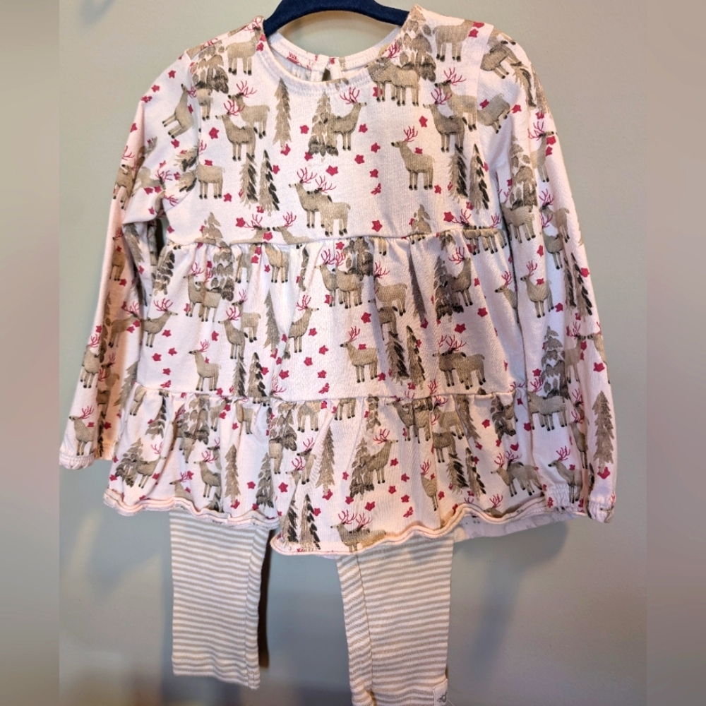 Burt's Bee Girls Reindeer/ Holiday outfit